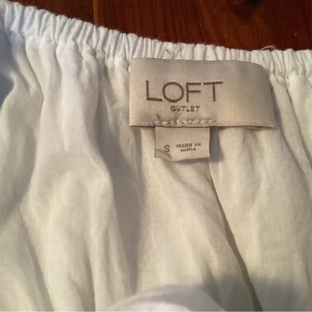 LOFT White Sleeveless Mini Dress - Picture 7 of 8